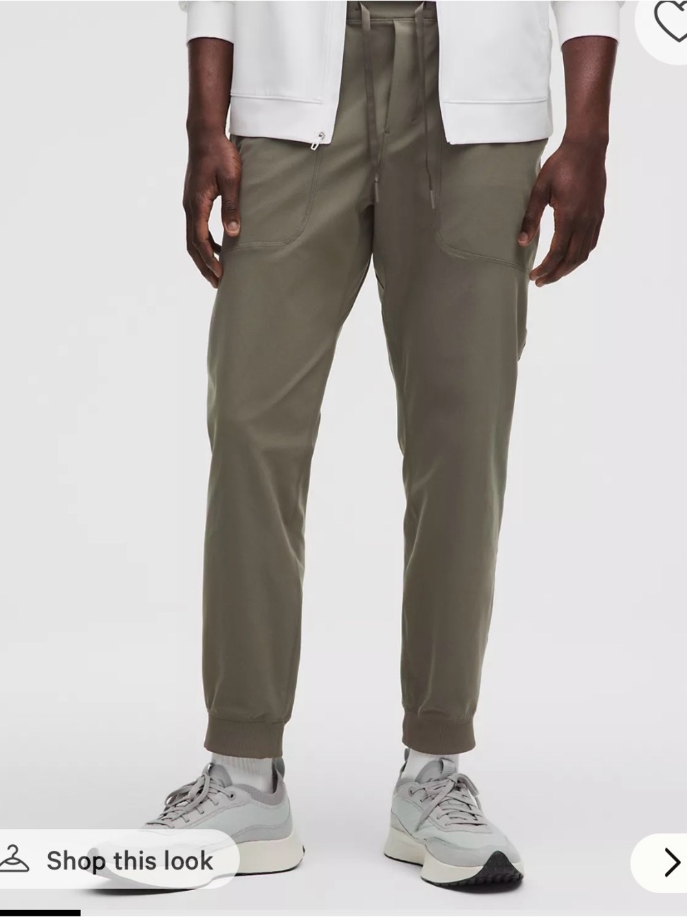 NWT lululemon ABC Regular Jogger Warpstreme L Warm Ash khaki Taupe